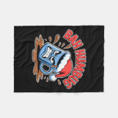 Bah Humbug Santa's Coffee Mug Sarcastic Christmas  Fleece Deken (Voorkant (Horizontaal))