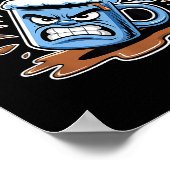 Bah Humbug Santa's Coffee Mug Sarcastic Christmas  Poster (Hoek)