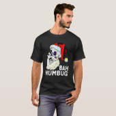 Bah Humbug schedel Santa Hoed Kerstmis Grappige Xm T-shirt (Voorkant volledig)