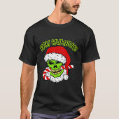 Bah Humbug Schedel T-shirt (Voorkant)