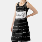 Bah humbug schort zwarte kerst mannen (Insitu)