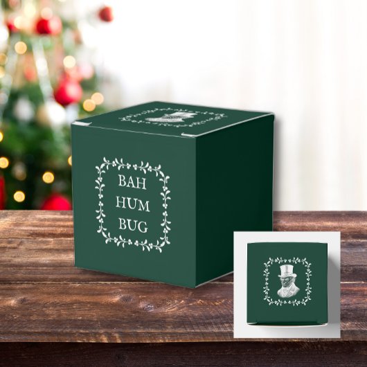 Bah Humbug Scrooge Dickens Kerstlied Bedankdoosjes