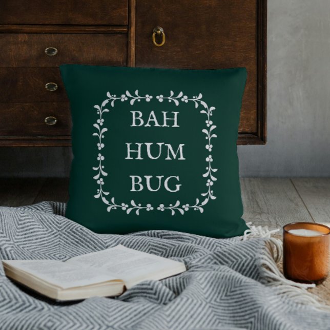 Bah Humbug Scrooge Dickens Kerstlied Kussen (Creator heeft geüpload)