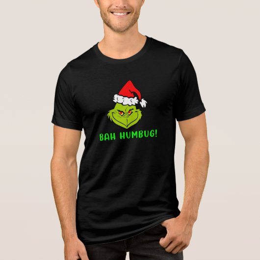 Bah Humbug Scrooge Essential Christmas Cartoon Tri-Blend Shirt (Voorkant)