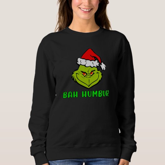 Bah Humbug Scrooge Essential Christmas Cartoon Trui (Voorkant)