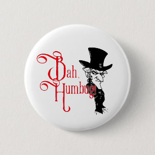 Bah Humbug Scrooge Essential T-Shirt Ronde Button 5,7 Cm