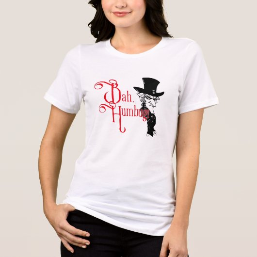 Bah Humbug Scrooge Essentials T-Shirt (Voorkant)