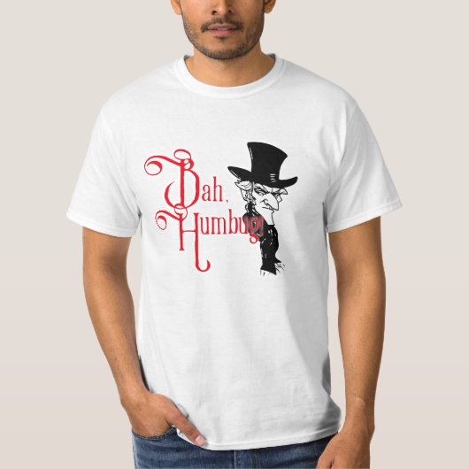 Bah Humbug Scrooge Essentials T-Shirt (Voorkant)