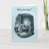 Bah Humbug Scrooge kerstkaart. Feestdagen Kaart (Voorkant)