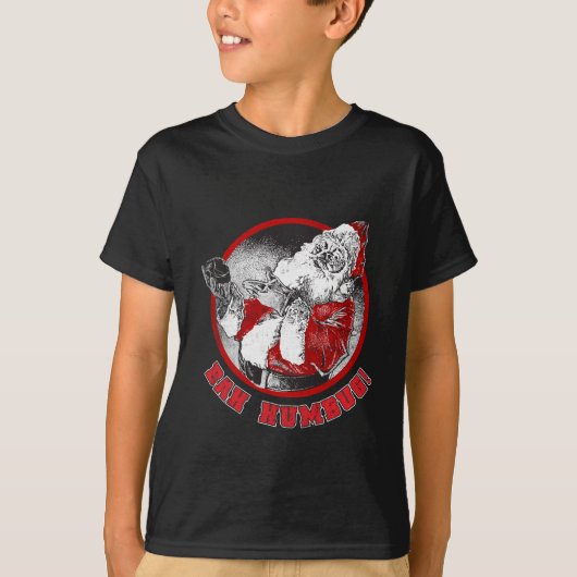 Bah Humbug! - Scrooge Santa Clause T-shirt (Voorkant)