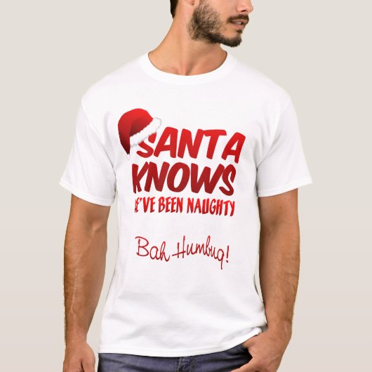 BAH HUMBUG shirt - kies stijl (Voorkant)