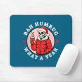 Bah Humbug Skull Hat Santa's Candy Christmas Pajam Muismat (Met muis)