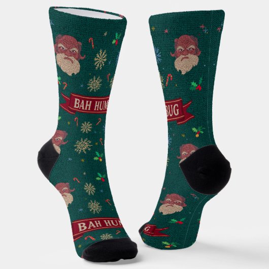 Bah Humbug Sokken (Gebogen)
