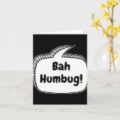 Bah Humbug Speech Bubble T Shirt Kaart (Gele Bloem)