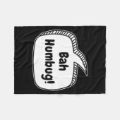 Bah Humbug Speech Bubble Toddler T Shirt  Fleece Deken (Voorkant (Horizontaal))