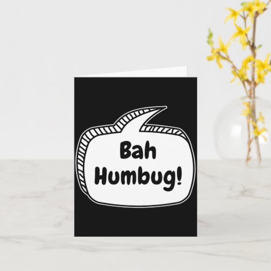Bah Humbug Speech Bubble Toddler T Shirt Kaart (Gele Bloem)