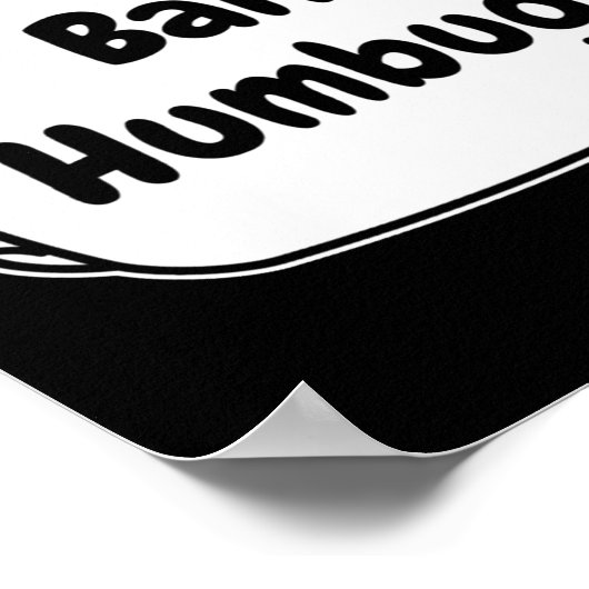 Bah Humbug Speech Bubble Toddler T Shirt Poster (Hoek)