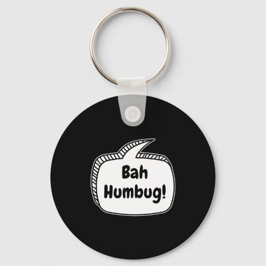 Bah Humbug Speech Bubble Toddler T Shirt  Sleutelhanger (Voorkant)