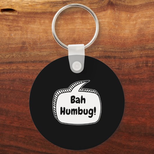 Bah Humbug Speech Bubble Toddler T Shirt Sleutelhanger (Voorkant)