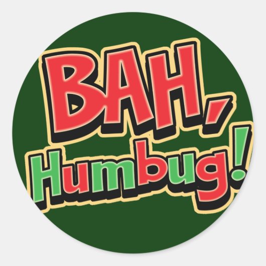 Bah Humbug Stickers (Voorkant)