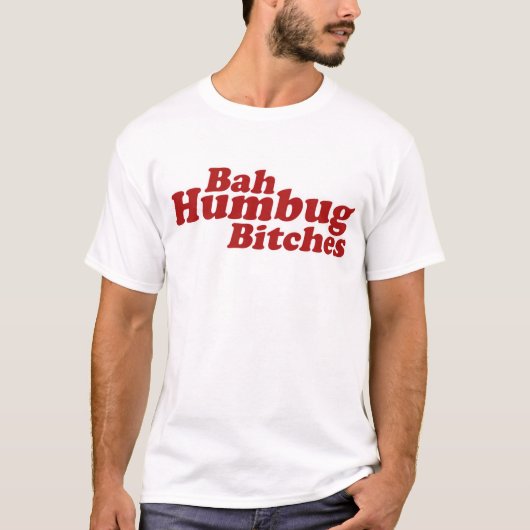 Bah Humbug T-shirt (Voorkant)