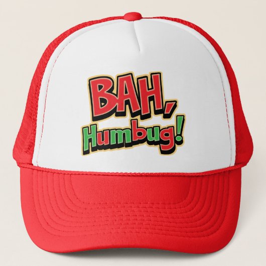 Bah Humbug Trucker Hat Trucker Pet (Voorkant)