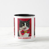 Bah Humbug Tuxedo Cat Christmas Mok (Midden)