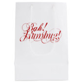 Bah! Humbug! typografie Medium Cadeauzakje (Achterkant)