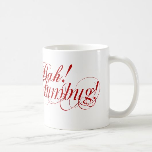 Bah! Humbug! typografische mok (Rechts)