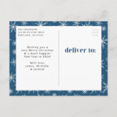 Bah Humbug Ugh Navy Grappige Foto Feestdagenkaart (Achterkant)