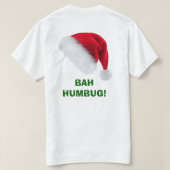 BAH HUMBUG UNISEX T-SHIRT (Design achterkant)