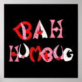 Bah Humbug Valentijn Poster (Voorkant)