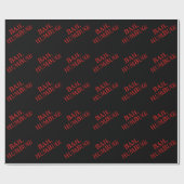 Bah Humbug Wrapping Paper Cadeaupapier (Vlak)