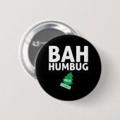 Bah Humbug Xmas Stinkt Grappig Anti Kerst Grumpy Ronde Button 5,7 Cm (Voorkant /achterkant)