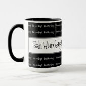 Bah humbug zwarte kerst mok (Links)