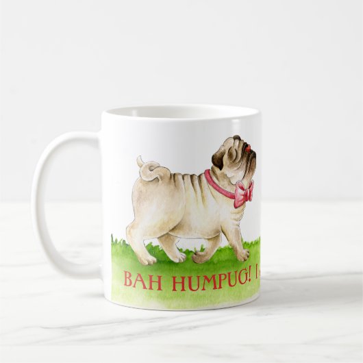 Bah humpug! Ik heb een break dog waterverf Koffiemok (Links)