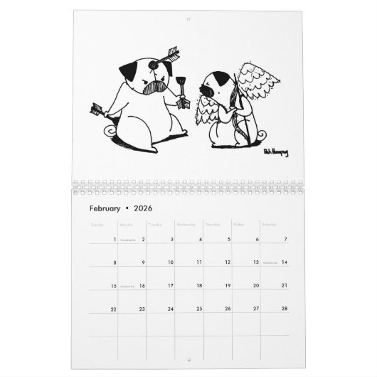 Bah Humpug kalender 2016 (Feb 2026)