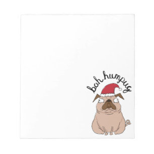 Bah Humpug Kerstkerstman Notitieblok