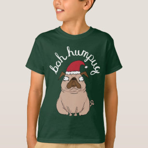 Bah Humpug Kerstkerstmantel T-shirt