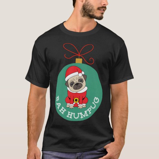 Bah Humpug Kerstman pak T-shirt (Voorkant)
