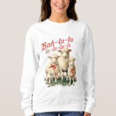Bah La La La Kerstmis Schaap Trui (Voorkant)