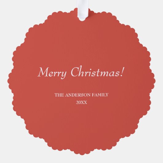 Bah La La Schattigee Retro Kerstschaap Ornament Kaart (Achterkant)