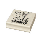 Bah La La Schattigee Retro Kerstschaap Rubberstempel (Stempel)