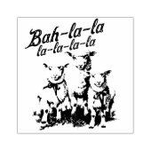 Bah La La Schattigee Retro Kerstschaap Rubberstempel (Afrduk)