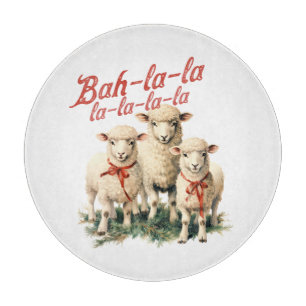 Bah La La Schattigee Retro Kerstschaap Snijplank