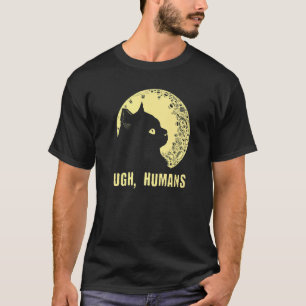 Bah Mensen Kat Introvert Katje Antisociale Kat Mo T-shirt