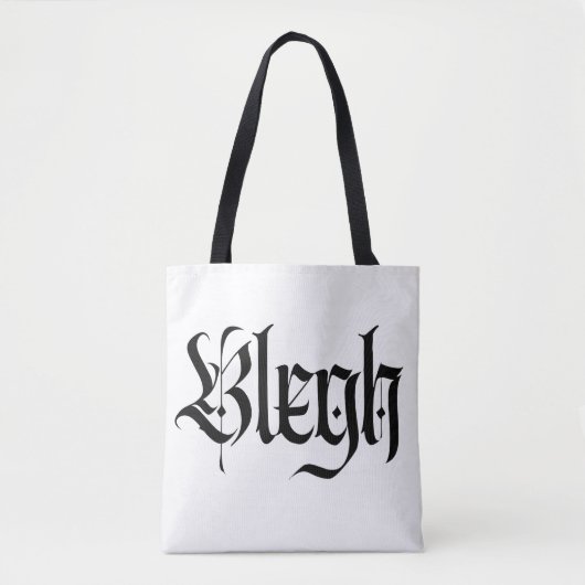 Bah, metaal, heavy metal, punk, tote bag (Voorkant)