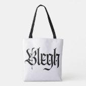 Bah, metaal, heavy metal, punk, tote bag (Achterkant)