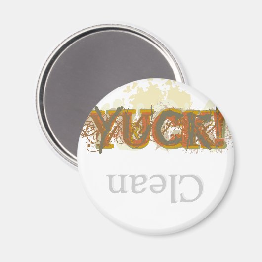 Bah!/Schone afwasmachine magneet (licht) (Voorkant / Achterkant)