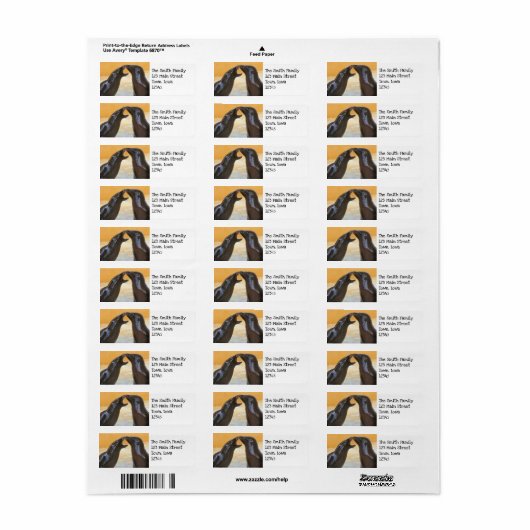 Bah! Vis adem! Etiket (Full Sheet)